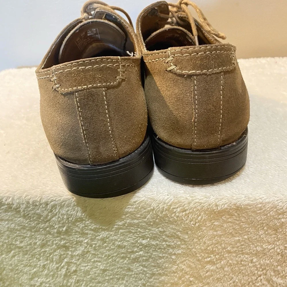 Hush‎ Puppies Shoes Detroit Plain Toe Oxford Brown Suede, Size 11.5 M HPO Flex